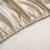 P Pothuiny Satin Sheets Set, Queen (6 Pieces, Taupe) -
