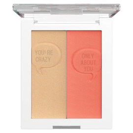 wet n wild Saved By The Bell Highlighter + Illuminator Glow Face Duo, Highlighter Makeup Powder, Illumniator Makeup Powder, Cruelty-Free Makeup, #Relationship Goals,1114533