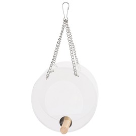 Acrylic Bird Feeder Box AntiScatter Hanging Feeding Box Outdoors Transparent Supplies