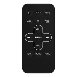 Replacement Remote Control fit for TCL Alto 5 TS5000 2.0 Channel Home Theater Sound BAR BZ-T2230S BZ-T3710 BZ-T2270S TS5010