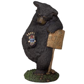 Design House 328203 Wipe Your Paws Bear 24-inch Figurine Statue for Garden Patio Home & Office Décor Housewarming Gifting Birthdays