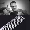 Professional Hair Combs Aviation Aluminum Metal Cutting Comb Hairdressing Comb