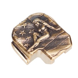 NDZ Performance 3D Engraved Slide Cover Back Plate for Sig P365 P365X P365 XL P365 X Macro P365 Fuse in 9mm .380, Solid Brass Construction, P365 Accessories - Lady Patriot