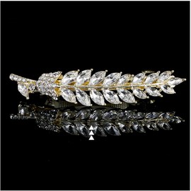 E EMZHOLE Small Hair Barrettes Hairpin Crystal Hair Clip Top Clamp Hair Accessories for Girls Women (White)
