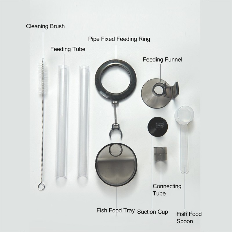 Aquarium Feeding Tube Dish Prevent Floating Acrylic Shrimp Feeding Tube