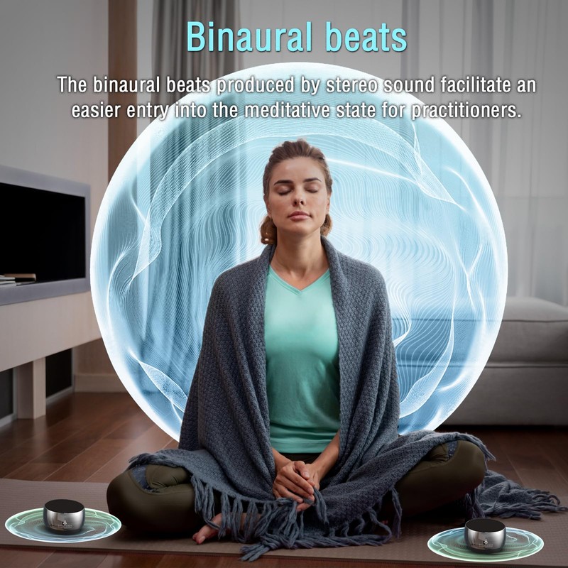 Rylaxtones Meditation System,Electronic Tibetan Singing Bowl, Meditation Tone Machine,for Meditation,Mindfulness,Sound