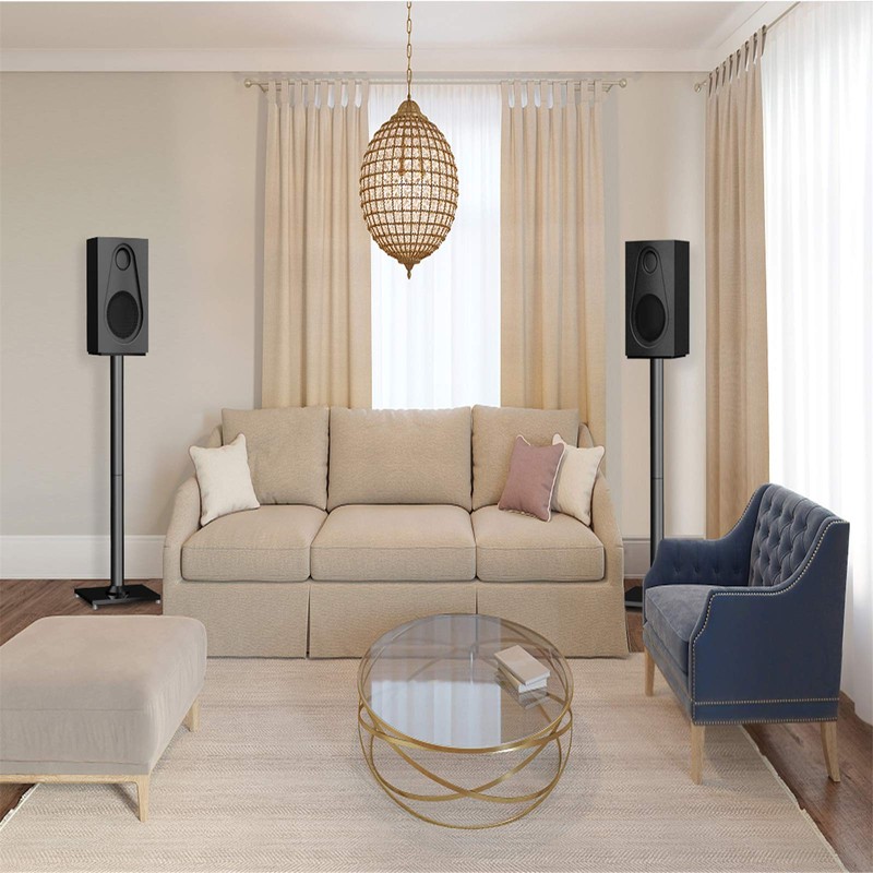 PERLESMITH Universal Floor Speaker Stands 26 Inch for Surround Sound,