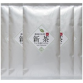 New tea (silver) shallow steamed 5 bags set from Shizuoka