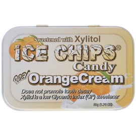 Ice Chips Hand Crafted Candy Tin Orange Cream -- 1.76 oz