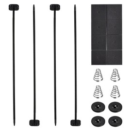 Fan Mounting Kit, Electric Mount Hold Down for Cooling Fan Transmission Cooler Radiator Fan Kit, Radiator Fan Zip Ties Clips Mounting Kit Universal for Most Car Vehicles