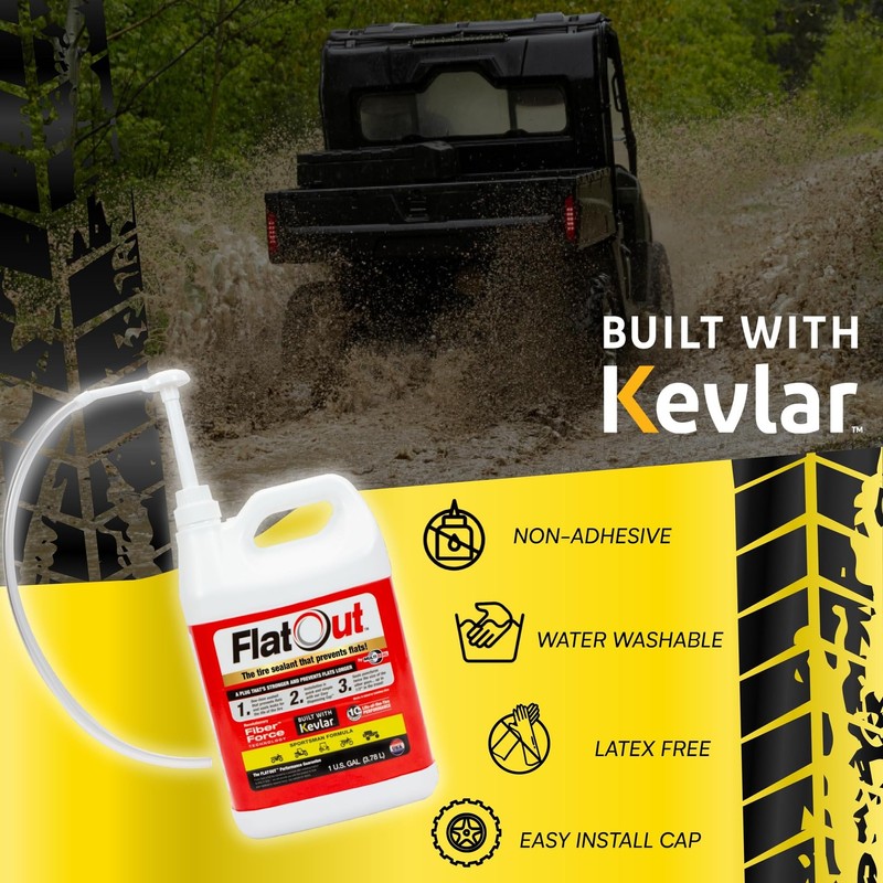 Flat Out Tire Sealant Sportsman Formula - Prevent Flat Tires