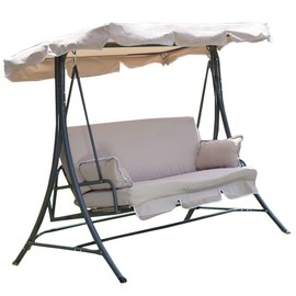 Large Universal Replacement Swing Canopy Top Cover - RipLock 350 - Beige