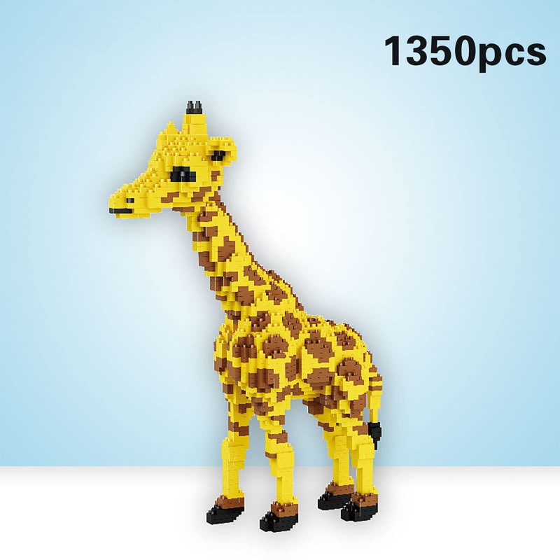 Larcele 1350 Pieces Micro Building Blocks Toy Kit, Mini Animal