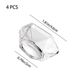 PengLAI Sphere Display Stands,Acrylic Transparent Ball Display Holders Camber Concave Sphere Bases for Crystal Balls Glass Balls Spheres Marbles Collections Stand (4 Pcs )