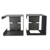 LIBRA Set of Steel Trailer Square Tail Light Mounting Boxes
