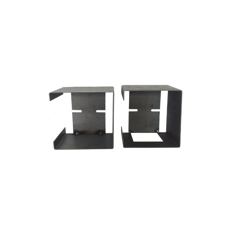 LIBRA Set of Steel Trailer Square Tail Light Mounting Boxes