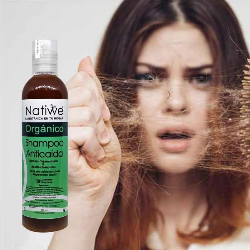 Natiwe Botanica Shampoo Herbal Anticaída. Romero, Bergamota (efecto Rapunzel