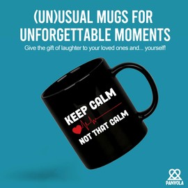 Keep Calm Not That Calm Nurse Gifts Doctor Mugs EMT Nursing Student Cardiologist Patient GIfts Funny Novelty Drinkware Ceramic Mug 11 oz Black