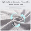 1 MIDDLE ONE C Shaped Pregnancy Pillowcase, Breathable Velour Replacement