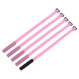 MECCANIXITY 5Pcs Reusable Battery Tie Down Straps,0.8x20" Pink Nylon Multipurpose Battery Hold Down Adjustable Cinch Strap Hook Loop Fastening Tie for Quadcopters FPV RC Drone Boat Car