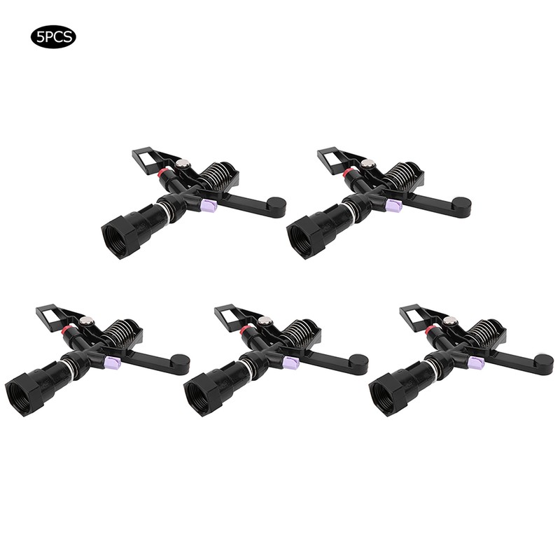 5Pcs 3/4in DN20 Female Thread Rotating Sprinkler Rocker Nozzle for