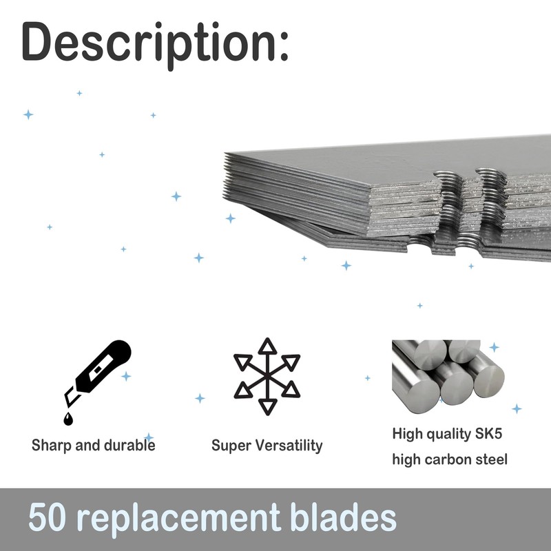 Follde 30 Pc. for DeWalt Carbide Utility Knife Blades, SK5