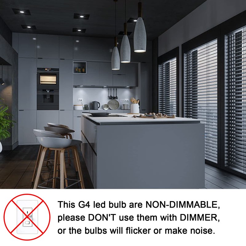 DUMILOO G4 LED Bulb 4W 6000K Daylight White 12V AC/DC