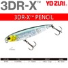 YO-ZURI 3DR-X Pencil Floating 75mm Bus Lure Color: Matte Ghost