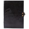 OVERDOSE Colosseum Black Leather Journal - Handmade Notebook for Students,
