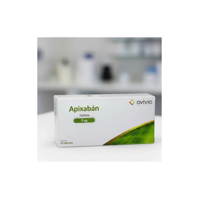 Apixabán 5 mg Caja X 60 Tabletas