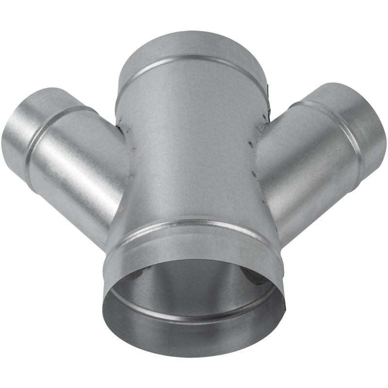 6" Inch to 4" inch Branches W-Shape Ducting Splitter -