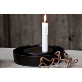 Storefactory VALLTORP Large Glossy Black Candlestick