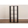Baxton Studio Janne Dark Brown Finished 8-Cube Storage Shelf