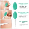 GLIDESMOOTH Silicone Pore Brush, Gentle Exfoliating, Double-Sided Pore Cleaning Brush,
