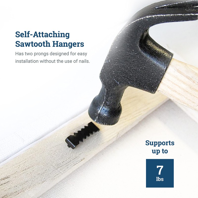 Sawtooth Picture Hangers No Nail - 100 Pack - 1