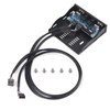 USB2.0 HDAUDIO Floppy Front Panel 3.5'' 9Pin to 2 USB2.0