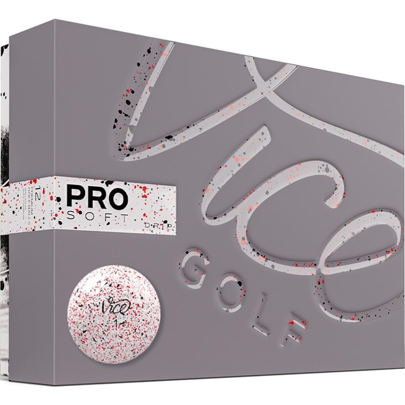 VICE Golf Pro Soft Drip Red Golf Balls