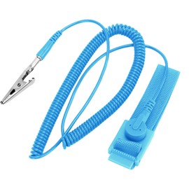 Anti Static Wrist Straps Band ESD Discharge, Adjustable Wrist Strap Band with Grounding Wire, Antistatic Wristband, Ground Yourself to Prevent Build Up of Static Electricity