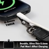 BEAKBOND 3-in-1 Black Phone Strap with Wallet and Stainless Steel