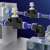 EterMutable LSA4 6Packs 4MM OD Blue Quick-Connect Pneumatic Fittings –