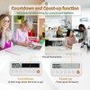 Visual Kitchen Timer Stopwatch with Progress Bar, Fast-Set Hour Minute