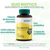 PRONAT Probióticos Duo Biotics, Suplemento Alimenticio, con Prebióticos, 30 Cápsulas
