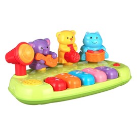 Little Virtuoso: Safari Symphony - Lights & Sounds Musical Toy, Animal Band, Keyboard, Guitar, Trumpet, Drum & Microphone, Baby & Toddler Ages 12mo+