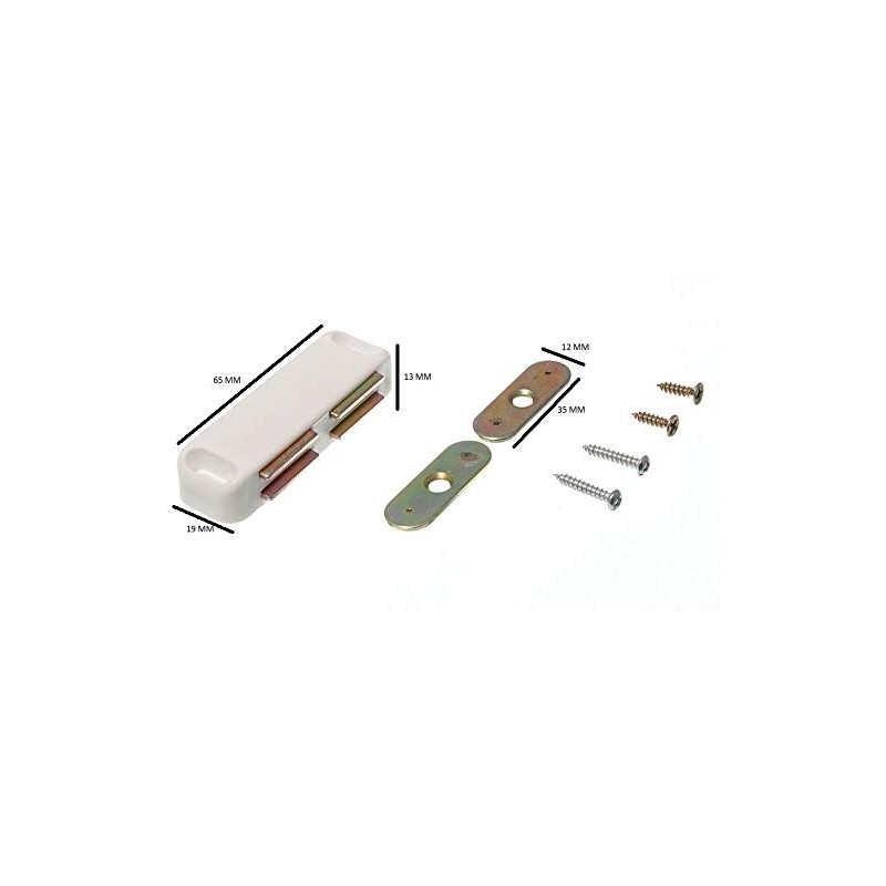 Large Double Plate Magnetic Door Cabinet Catch