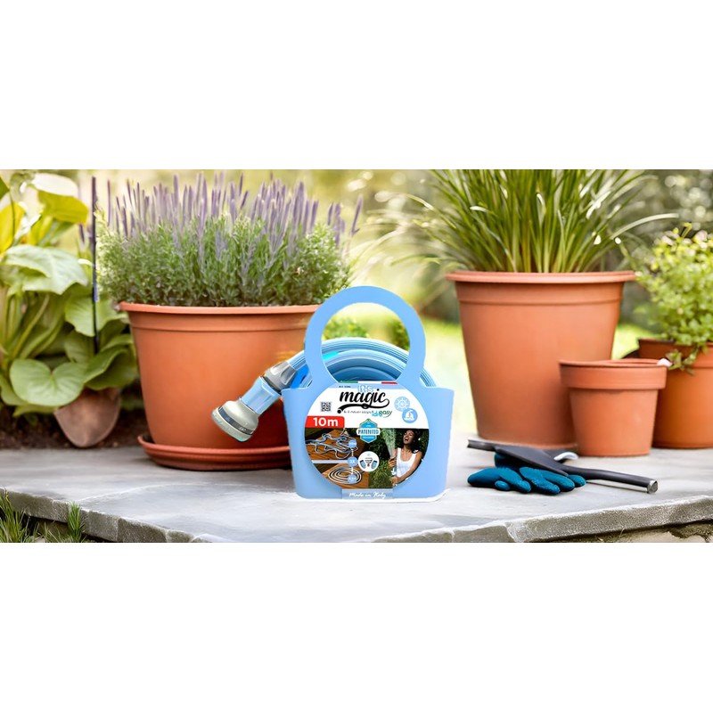 Magic Blue Hose 10 Meters Garden Stretch Non Toxic Irrigation