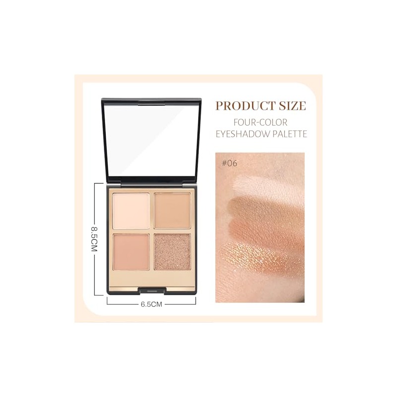 Paleta De Sombras De Ojos Mate Y Brillantes Kit Resistente