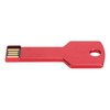 Red USB Flash Drive Aluminum Alloy Key Shape Memory U