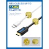 3 Pack Premium Aluminum Cable Management Clips with Strong Adhesive