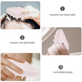 FRCOLOR Portable Hair Scalp Massager Brush Hair Scrubber for Deep Cleansing and Circulation Comfortable Scalp Care Tool for
