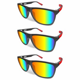 QUVI Polarized Sunglasses for Men Youth | Mens Sunglasses Polarized UV Protection, Lightweight Men's Sun Glasses for Driving Sports Fishing Golf Cycling